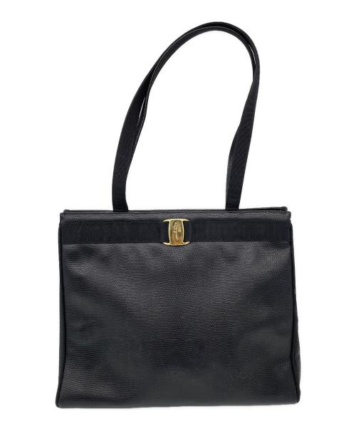 Salvatore Ferragamo（サルヴァトーレ フェラガモ）Salvatore Ferragamo (サルヴァトーレ フェラガモ) トートバッグ ブラックの古着・服飾アイテム