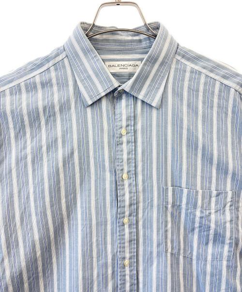 BALENCIAGA（バレンシアガ）BALENCIAGA (バレンシアガ) BALENCIAGA　ストライプシャツ サイズ:43-82の古着・服飾アイテム