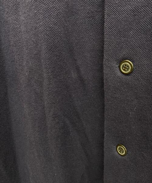 ISSEY MIYAKE（イッセイミヤケ）ISSEY MIYAKE (イッセイミヤケ) ポロシャツ切替ストライプシャツ ネイビー サイズ:Lの古着・服飾アイテム