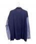 ISSEY MIYAKE (イッセイミヤケ) ポロシャツ切替ストライプシャツ ネイビー サイズ:L：13000円