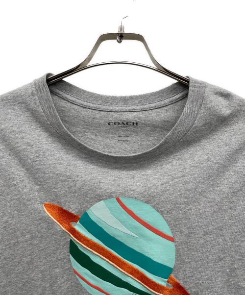 COACH（コーチ）COACH (コーチ) 半袖カットソー グレー サイズ:SMALLの古着・服飾アイテム