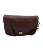 COACHコーチ）の古着「レザーショルダーバッグ」｜ブラウン