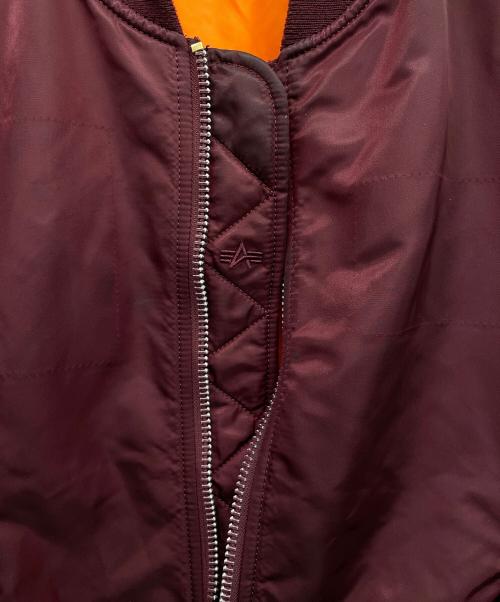 ALPHA（アルファ）ALPHA (アルファ) MA-1ジャケット エンジ サイズ:LARGEの古着・服飾アイテム