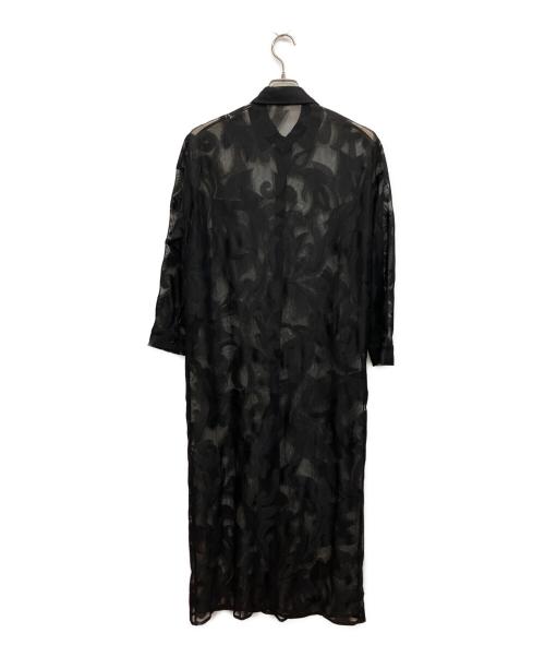 sa hara（サハラ）SA HARA (サハラ) Lace Long Shirt Dress 長袖ワンピース ブラック サイズ:サイズ表記無しの古着・服飾アイテム