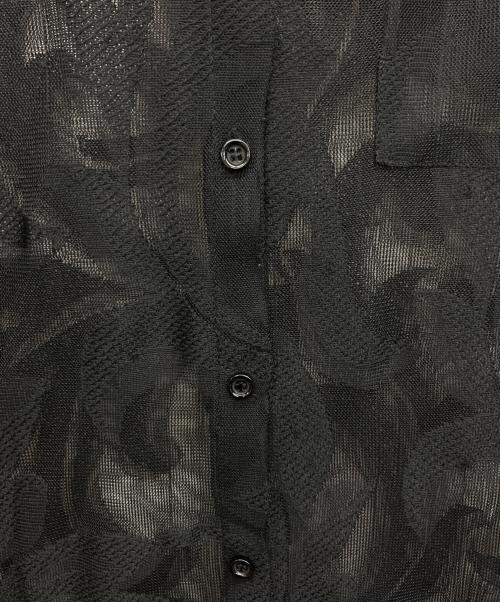 sa hara（サハラ）SA HARA (サハラ) Lace Long Shirt Dress 長袖ワンピース ブラック サイズ:サイズ表記無しの古着・服飾アイテム