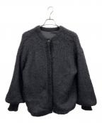 Ameriアメリ）の古着「2WAY MOHAIR SHAGGY KNIT（2ウェイモヘヤシャギーニット）」｜ブラック