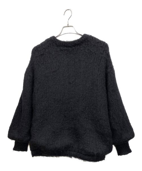 Ameri（アメリ）Ameri (アメリ) 2WAY MOHAIR SHAGGY KNIT（2ウェイモヘヤシャギーニット） ブラック サイズ:Fの古着・服飾アイテム