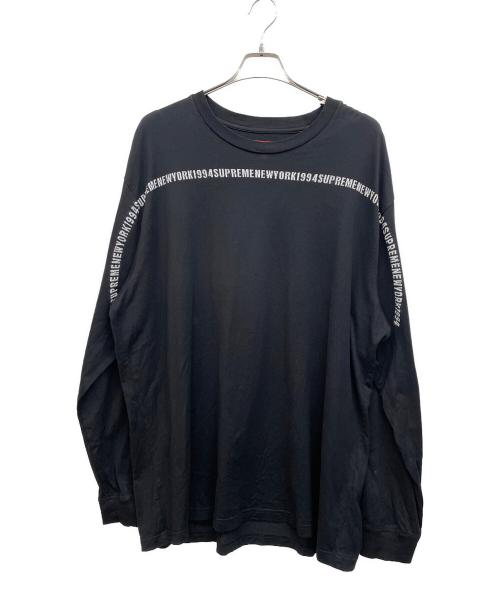 SUPREME（シュプリーム）SUPREME (シュプリーム) 長袖カットソー ブラック サイズ:XXLの古着・服飾アイテム