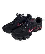 NIKEナイキ）の古着「SHOX TL BLACK/METALLIC SILVER-UNIVERSITY RED」｜ブラック