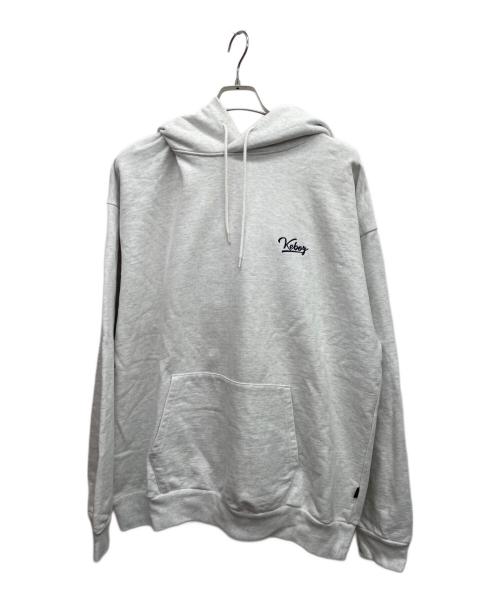 KEBOZ（ケボズ）KEBOZ (ケボズ) FREAK'S STORE (フリークストア) BB LOGO SWEAT HOODIE グレー サイズ:Lの古着・服飾アイテム