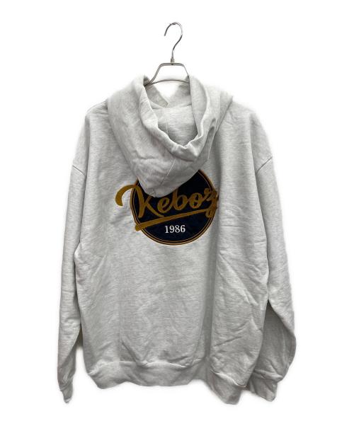 KEBOZ（ケボズ）KEBOZ (ケボズ) FREAK'S STORE (フリークストア) BB LOGO SWEAT HOODIE グレー サイズ:Lの古着・服飾アイテム