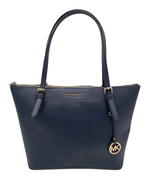 MICHAEL KORS（マイケル・コース）MICHAEL KORS (マイケル・コース) トートバッグ ネイビーの古着・服飾アイテム