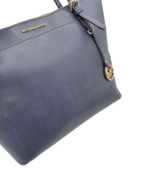 MICHAEL KORS（マイケル・コース）MICHAEL KORS (マイケル・コース) トートバッグ ネイビーの古着・服飾アイテム