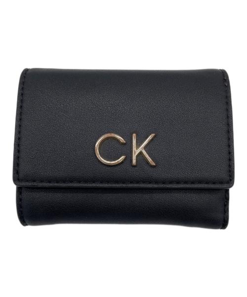 ck Calvin Klein（シーケーカルバンクライン）ck Calvin Klein (シーケーカルバンクライン) 3つ折り財布 ブラックの古着・服飾アイテム