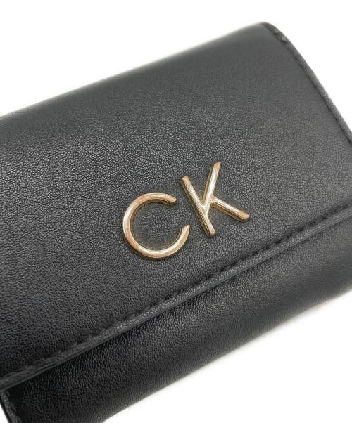 ck Calvin Klein（シーケーカルバンクライン）ck Calvin Klein (シーケーカルバンクライン) 3つ折り財布 ブラックの古着・服飾アイテム