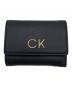 ck Calvin Klein（シーケーカルバンクライン）の古着「3つ折り財布」｜ブラック
