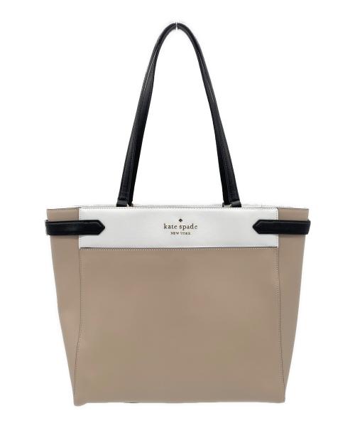 Kate Spade（ケイトスペード）Kate Spade (ケイトスペード) トートバッグ ホワイト×ベージュの古着・服飾アイテム