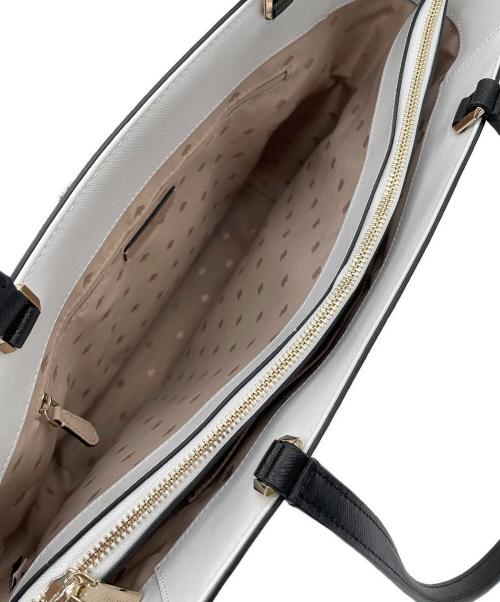 Kate Spade（ケイトスペード）Kate Spade (ケイトスペード) トートバッグ ホワイト×ベージュの古着・服飾アイテム