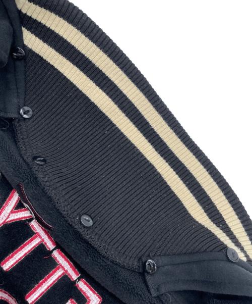 BETTY BOOP（ベティー・ブープ）BETTY BOOP (ベティー・ブープ) スタジャン ブラック×アイボリー サイズ:Mの古着・服飾アイテム