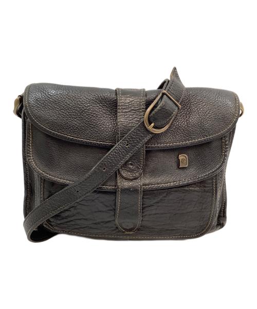 Fiocchi（フィオッキ）Fiocchi (フィオッキ) レザーショルダーバッグ ブラックの古着・服飾アイテム