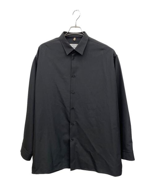 OVER ALL MASTER CLOTH（オーバーオールマスタークロス）OVER ALL MASTER CLOTH (オーバーオールマスタークロス) Apology Shirtサイドスリット長袖シャツ ブラック サイズ:MEDIUMの古着・服飾アイテム