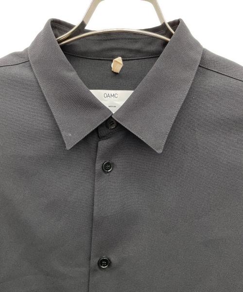 OVER ALL MASTER CLOTH（オーバーオールマスタークロス）OVER ALL MASTER CLOTH (オーバーオールマスタークロス) Apology Shirtサイドスリット長袖シャツ ブラック サイズ:MEDIUMの古着・服飾アイテム