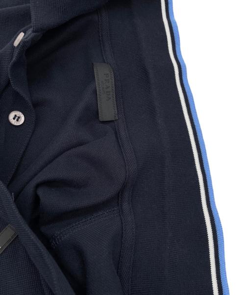 PRADA（プラダ）PRADA (プラダ) ポロシャツ ネイビー サイズ:XXLの古着・服飾アイテム