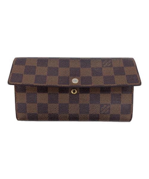 LOUIS VUITTON（ルイ ヴィトン）LOUIS VUITTON (ルイ ヴィトン) ポルトフォイユ・サラ　長財布 ブラウンの古着・服飾アイテム