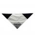 PRADA (プラダ) バンダナスカーフ ブラック×ホワイト：4000円