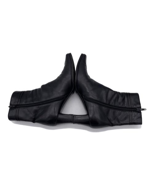 Salvatore Ferragamo（サルヴァトーレ フェラガモ）Salvatore Ferragamo (サルヴァトーレ フェラガモ) サイドジップブーツ ブラック サイズ:5　1/2の古着・服飾アイテム