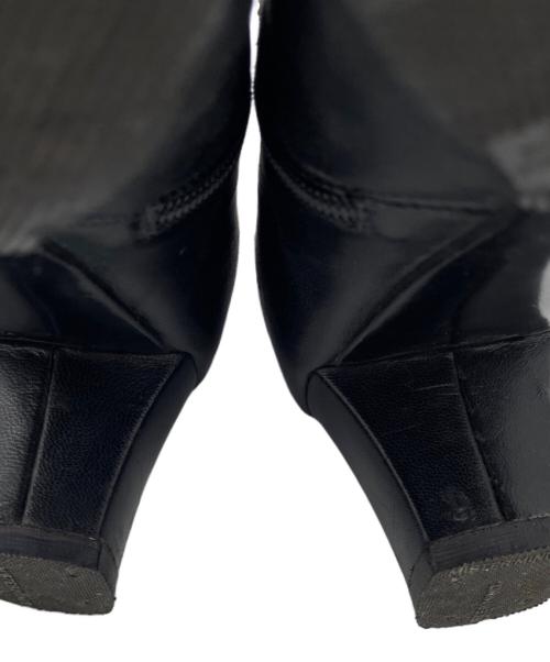 Salvatore Ferragamo（サルヴァトーレ フェラガモ）Salvatore Ferragamo (サルヴァトーレ フェラガモ) サイドジップブーツ ブラック サイズ:5　1/2の古着・服飾アイテム