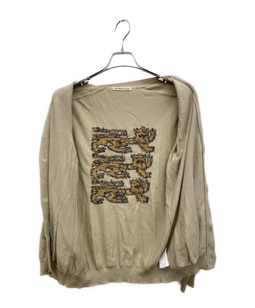 beautiful people（ビューティフルピープル）beautiful people (ビューティフルピープル) 薄手カーディガン サイズ:Mの古着・服飾アイテム