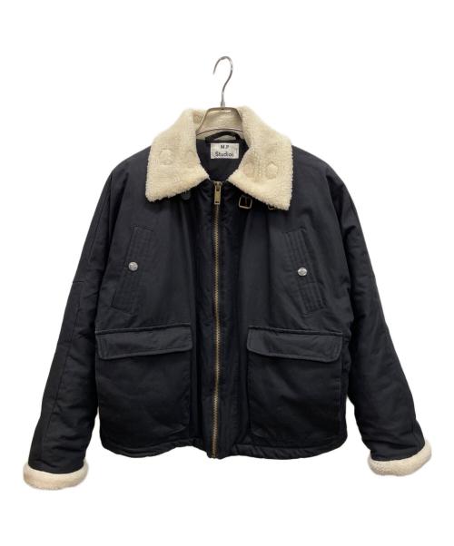 M.P Studios（エムピーストゥディオ）M.P STUDIOS (エムピーストゥディオ) 裏ボアジャケット ブラック サイズ:01の古着・服飾アイテム