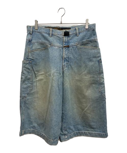 GIRBAUD（ジルボ）GIRBAUD (ジルボ) デニムハーフパンツ インディゴ サイズ:Lの古着・服飾アイテム