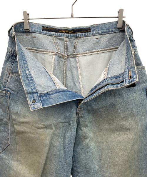 GIRBAUD（ジルボ）GIRBAUD (ジルボ) デニムハーフパンツ インディゴ サイズ:Lの古着・服飾アイテム