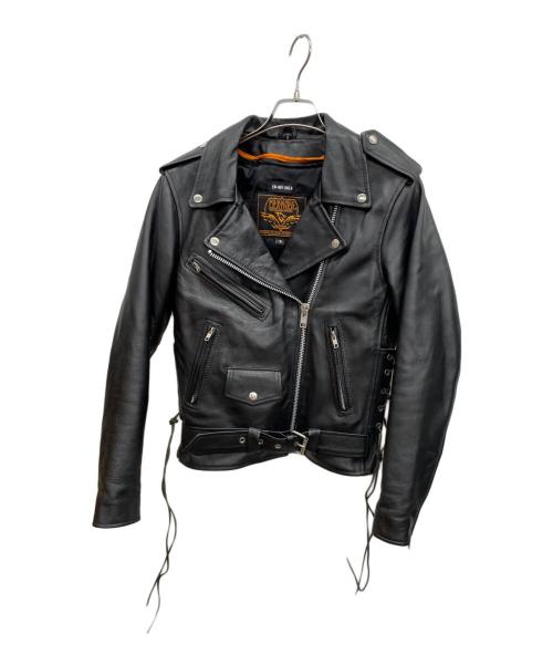 milkwaukee leather（ミルウォーキー レザー）milkwaukee leather (ミルウォーキー レザー) ライダースジャケット ブラック サイズ:Sの古着・服飾アイテム