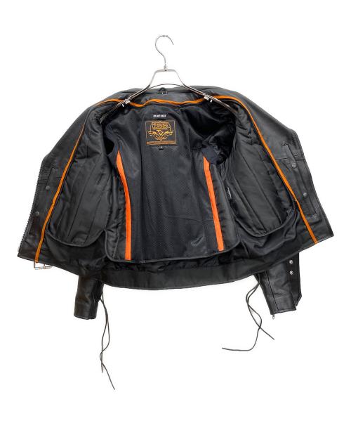 milkwaukee leather（ミルウォーキー レザー）milkwaukee leather (ミルウォーキー レザー) ライダースジャケット ブラック サイズ:Sの古着・服飾アイテム