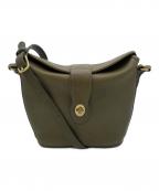 COACHコーチ）の古着「レザーショルダーバッグ」｜ブラウン