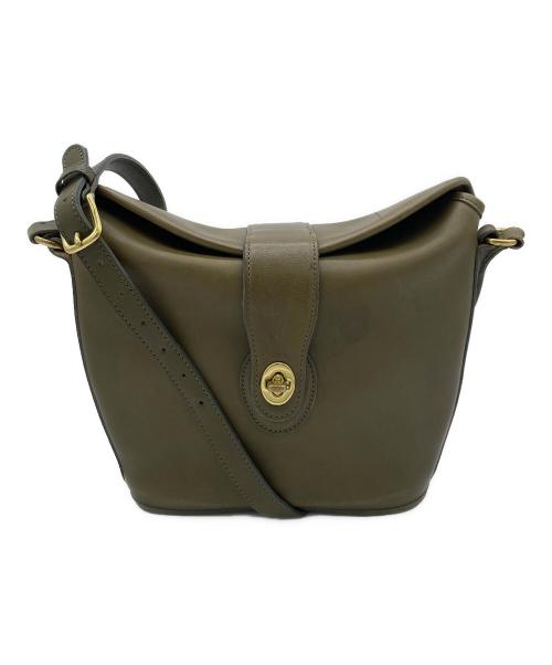 COACH（コーチ）COACH (コーチ) レザーショルダーバッグ ブラウンの古着・服飾アイテム
