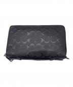 COACHコーチ）の古着「ダブル ジップ トラベル オーガナイザー　トラベルウォレット」