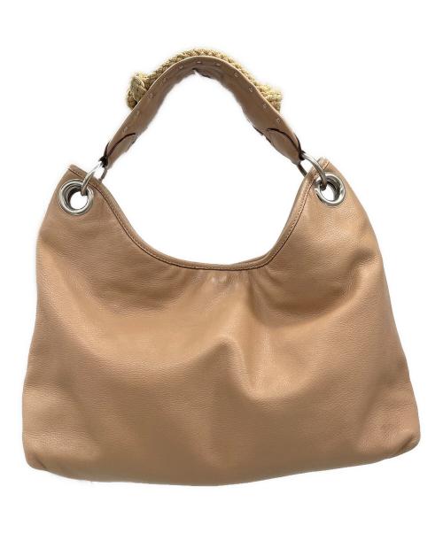 MIU MIU（ミュウミュウ）MIU MIU (ミュウミュウ) トートバッグ ベージュの古着・服飾アイテム