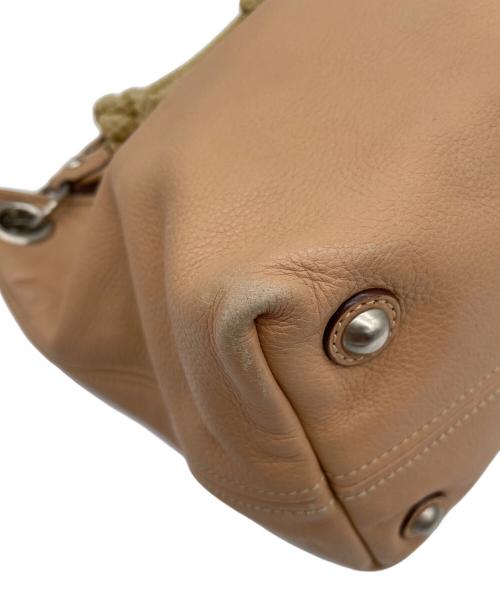 MIU MIU（ミュウミュウ）MIU MIU (ミュウミュウ) トートバッグ ベージュの古着・服飾アイテム