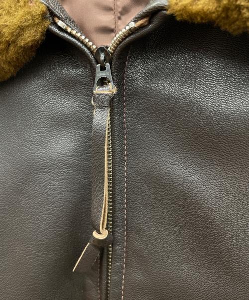 BUZZ RICKSON'S（バズリクソンズ）Buzz Rickson's (バズリクソンズ) レザージャケット ブラウン サイズ:38の古着・服飾アイテム