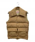 Schottショット）の古着「ダウンベスト」｜ベージュ
