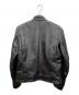VANSON (バンソン) シングルライダースジャケット ブラック サイズ:38：44000円