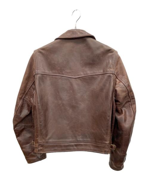 Aero LEATHER（エアロレザー）Aero LEATHER (エアロレザー) レザージャケット ブラウン サイズ:34の古着・服飾アイテム