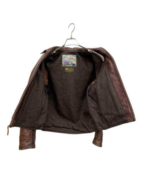 Aero LEATHER（エアロレザー）Aero LEATHER (エアロレザー) レザージャケット ブラウン サイズ:34の古着・服飾アイテム