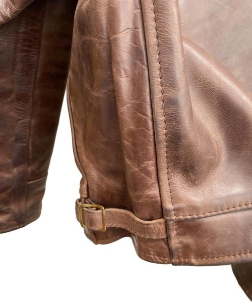 Aero LEATHER（エアロレザー）Aero LEATHER (エアロレザー) レザージャケット ブラウン サイズ:34の古着・服飾アイテム