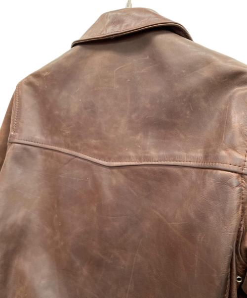 Aero LEATHER（エアロレザー）Aero LEATHER (エアロレザー) レザージャケット ブラウン サイズ:34の古着・服飾アイテム