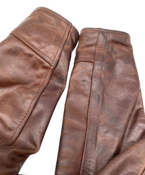 Aero LEATHER（エアロレザー）Aero LEATHER (エアロレザー) レザージャケット ブラウン サイズ:34の古着・服飾アイテム